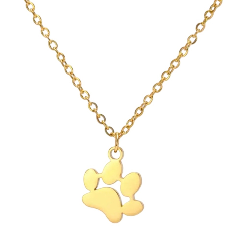 Gold Paw Necklace